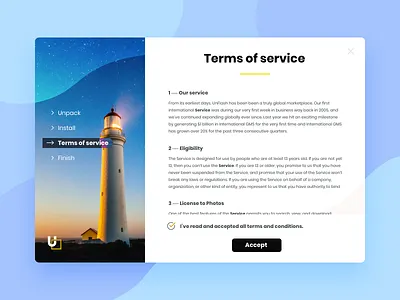 Daily UI 89: Terms of service challenge daily ui design flat illustration installation interface minimal terms of service ui