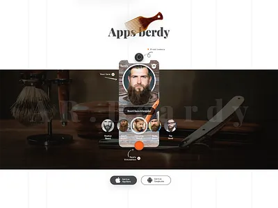 BEARD SHOP APPS application ui augmented reality