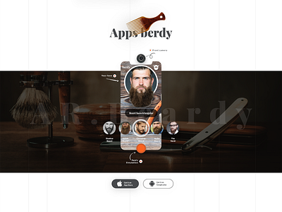 BEARD SHOP APPS application ui augmented reality