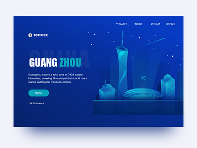 GuangZhou-Illustrator 2.5d design hello dribbble illustration sketch ui ux 插画 渐变