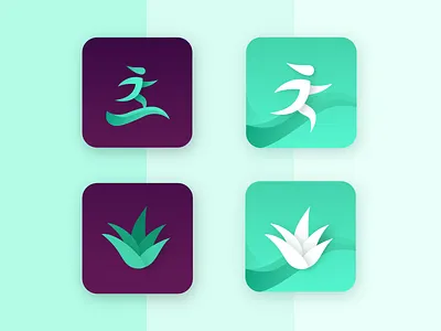 LOGO COLLECTION - BRAND IDENTITY (SPORT & ALOE VERA) aloe aloevera appicon appstore branding branding design branding identity icon logo logotype sport ui
