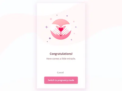 Pregnancy app design app design detail page flash message pregnancy pregnant success success message ui