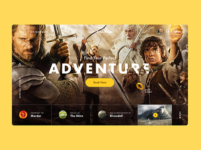 The Lord of the Rings: «Magic Trips» concept kvpavlov ui webdesign