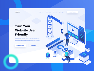 Website Design Benchmarking Header Web header illustration header page illustration isometric landing page trending ui uidesign uiux web web design website