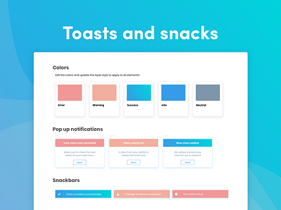 Toast pop ups and snackbars design error message freebie notifications sketch snackbar toast ui uidesign uidesigner ux ui ux design ux designer warning message