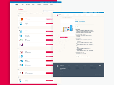 Atral - List product page and Single product page design items modules page pharma pharmaceutical product ui ux web website