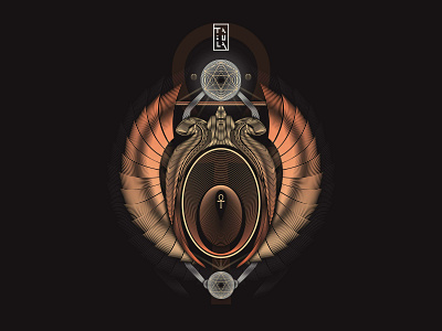 Egyptian Scarab art artist artwork design digital egypt illustration illustrator scarab vector