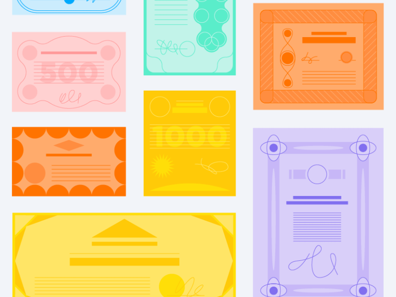 Bonds animation illustration vector