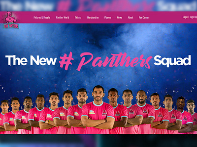 Jaipur Pink Panther jaipur pink panther sport sportswebsite web design web development website banner website builder