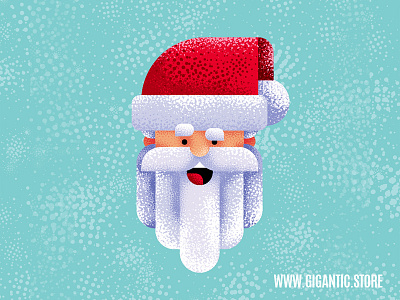 Flat Design Santa Claus Character Illustration cartoon character character design characters design drawing flat flat design gigantic illustration man noise person santa santa barbara santa claus santa clause vector vector art winter