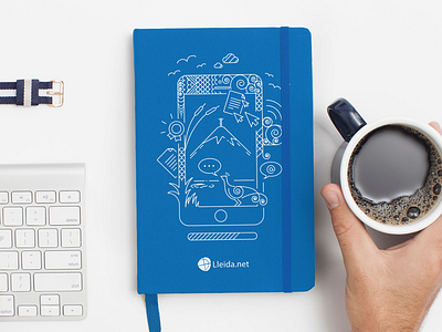 Moleskin notebook design 2016 - line art branding cover cover design design digital freedom graphic design illustration iphone lineart minimal moleskin notebook notebook cover online peace peaceful phone technology vector