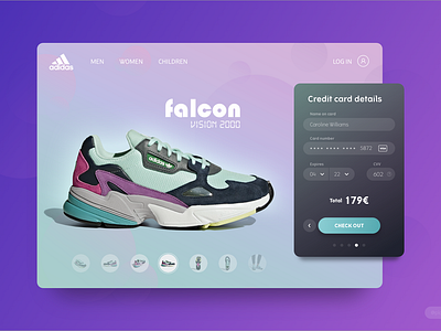 Daily Ui 002 90s checkout dailyui dailyui 002 ecommerce gradient illustrator payment form photoshop round shop sketch app soft soft colors ui ux webdesign