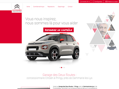 Création du site pour le Garage des deux routes