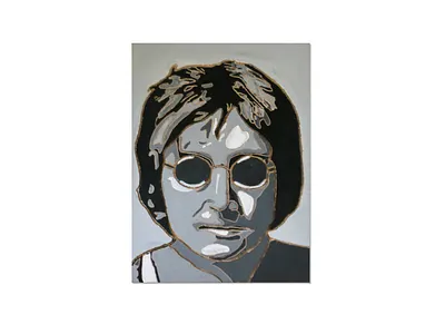John Lennon acrylic art carving illustration pop pop art wood