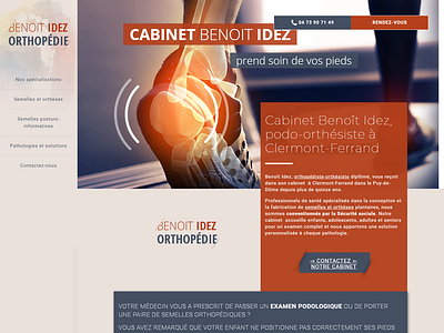 Création du site pour le cabinet orthopédie Idez Benoit