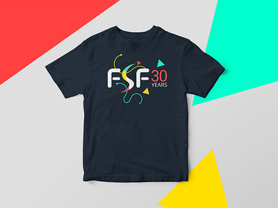 FSF30 Tshirt celebration fsf inkscape tshirt tshirt design