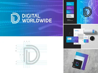 Digital Worldwide Brand Design branddesign brandidentity branding colors design designer freelance freelancedesigner gradient graphicdesgn graphicdesign graphicdesigner layout logo logodesign minimal poster shades ui visual