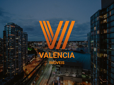 Valencia Imóveis logo logo design logo design branding