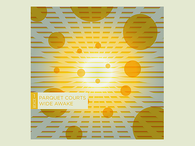 No.1 PARQUET COURTS - WIDE AWAKE 10x18 circles cosmic geometric pattern