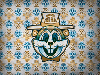 Gopher Skull Overlay character design illustration minnesota minnesota state fair state fair vector x ray xray