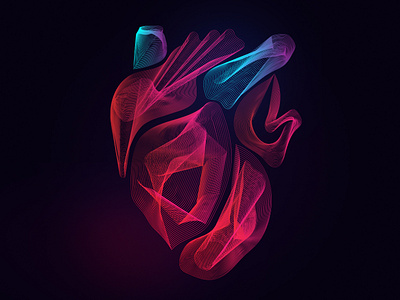 Fragile Heart art blend blending colorful cyan debut shot design dribbbble graphic graphic art heart heart logo illustracion illustration magenta photoshop poster art shot vector wallpapers