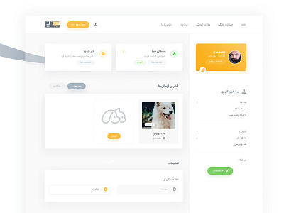 User Panel - Dashboard dashboard dashboard design dashboard ui orange ui ui kit user card user profile webdeisgn webdesign