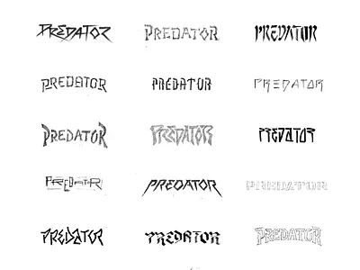 Predator ID Sketches branding david beckham football futbol identity predator soccer sports typography