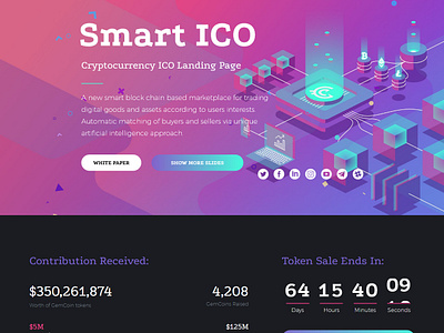 Thegem Coin Onepage Website adobe xd avadatheme bitcoin website coin wbesite cypto currency website design illustration javascript plugins psd file theme webdesign wordpress wordpress blog