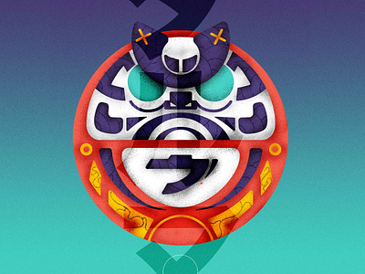 Daruma - Series 1/6 animation art artsy artwork canada design digitalart drawing france graphic graphicdesign illustration illustrator japan montreal motion pen posca sketch vector