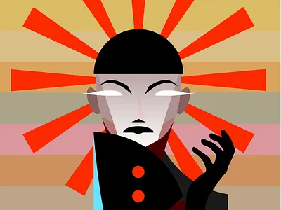 Kabuki abstract abstract art adobe branding cover design fantasy flat gamer geek graphic graphic art graphic artist identity illustration minimal nerd scifi vector web