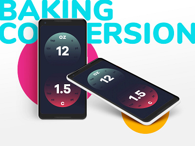 Baking Conversion Calculator app concept baking calculator daily ui 004 dailyui ui user interface