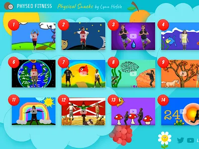 Physical Snacks animated gif design elementary school fish fitness food fortnite fruit ocean physed physical education school students videos youtube