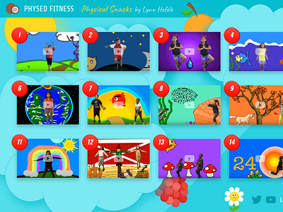 Physical Snacks animated gif design elementary school fish fitness food fortnite fruit ocean physed physical education school students videos youtube