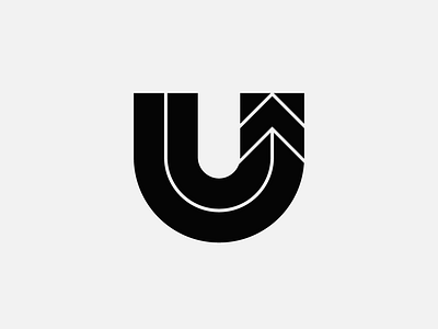 U + arrow = UP 70s design geometric graphic design illustration lettering lines logo retro type typography vector