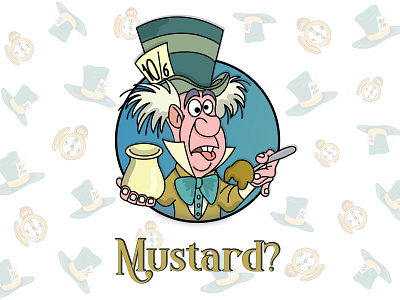 Mustard? aliceinwonderland disney illustration mad madhatter mustard