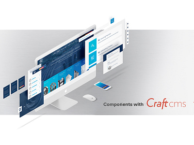 Ulbrich | Craft CMS Components blue brand cms components craft desktop mobile mockup red ui ux web design