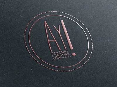 Ay Caramba Logo brand and identity clothing brand graphic design logo typography design