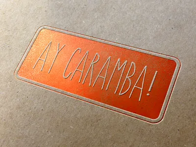 Ay Caramba! Logo Variation brand and identity clothing brand graphic design logo typography design