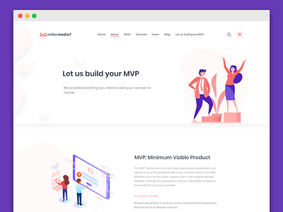 New mm7 site redesign application development brand and identity branding branding agency design design agency illustration landing page product design ux ux design visual design web website