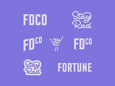 Personal Brand | Refresh brand branding logo personal brand rad rebrand script shaka skull type typography wordmark