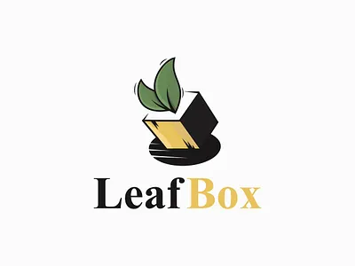 Leaf Box Logo abstract agricultural agriculture agronomy art bio box box design box icon business concept design eco element environment farm farming field food fresh