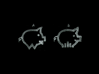 Wiggle sketch brand dasboard design finance financial graph grow logo mark money monitoring pig piggy save money smart w logo