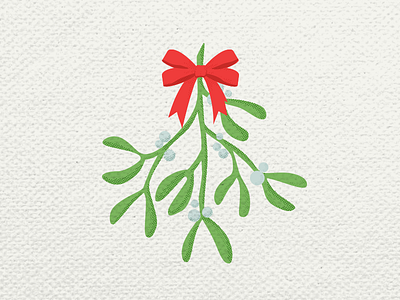 Mistletoe Icon christmas christmas decorations customs icondesign illustration mistletoe nordic norsemythology vector art