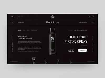 House 99 by David Beckham ecommerce redesign art black clean design ecommerce elements fashion grid interace layout minimal product style typography ui ux design web white