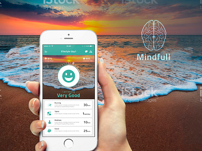 Fitness Freak app design fitness fitness app logo mind peace ocean ui