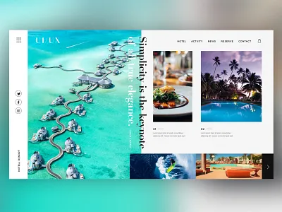 🏨 hotel / resort / travel design graphic hotel interface landingpage photoshop resort travel ui uidesign userexperience userinterface ux uxdesign web webdesign webdesigner website white