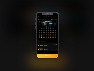 Cinema App app cinema interaction design mobile seat ui ux