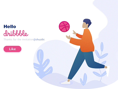 Hello Dribbble ui 插图 设计