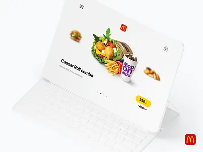 McDonald's concept refresh app artdirection concept design grid layout mishano mockup ui ux web wip