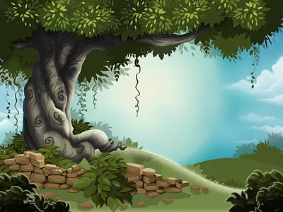 Background art green illustration landscape nature photoshop tree